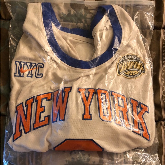 NBA Other - NBA White, Blue & Orange Men’s NY Knicks Anunoby Basketball Jersey. Brand New.